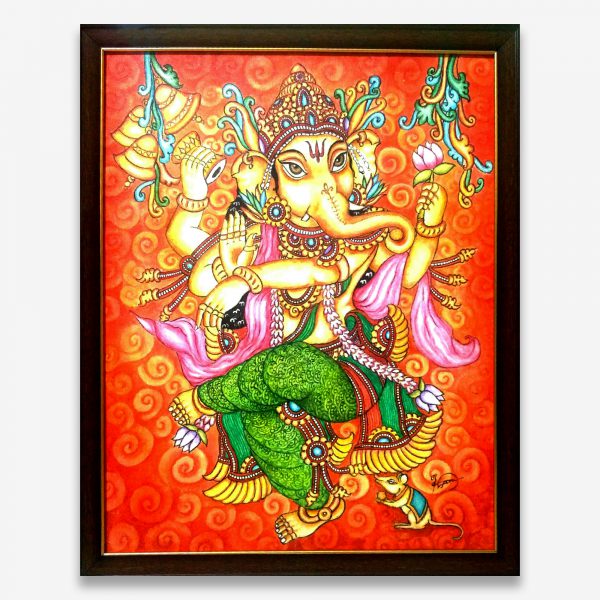 Nilgiri Touch Dancing Ganesha With Mridanga Photo Frame Canvas 13 inch x 10  inch Painting Price in India  Buy Nilgiri Touch Dancing Ganesha With  Mridanga Photo Frame Canvas 13 inch x